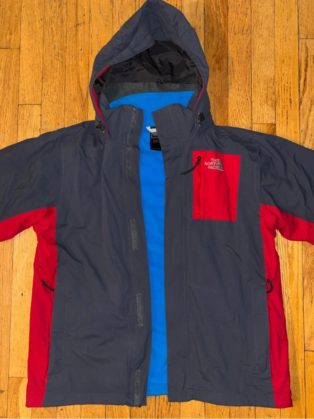 The North Face Triclimate 3-in-1 Jacket - Grey & Red - Medium